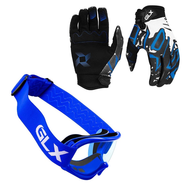 GLX GX623 Youth ATV/Dirt Bike Helmet Combo - Modern, Large - DOT - Image 5